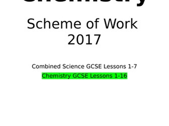 GCSE 1-9 Organic Chemistry Scheme of Work