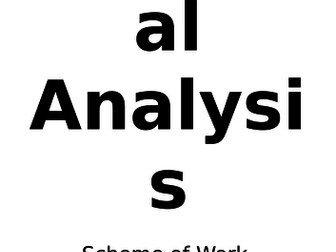GCSE 1-9 Chemical Analysis SoW