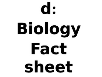 AQA Trilogy: Biology Paper 1 Fact Booklet HIGHER