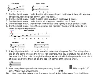 Music Cover Work - Sheet Music Analysis