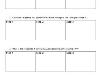 Resistance calculations