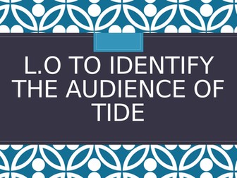 Tide Audience and Assessment