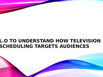 Television Scheduling and Uses and Gratification