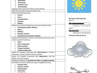 Weather and climate revision booklet