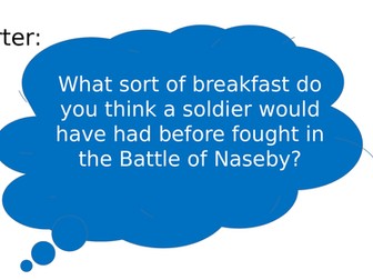 The Battle of Naseby 1645 lesson and worksheets