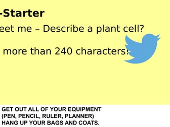 GCSE Biology AQA B1 Cells topic Revision Lesson