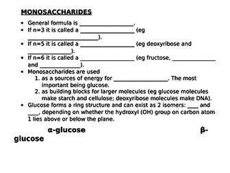 Carbohydrates notes