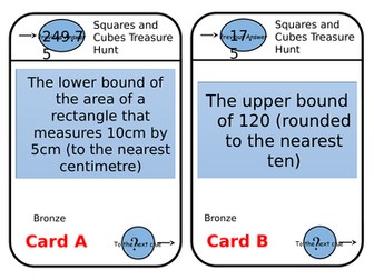 Calculating with Upper & Lower Bounds Treasure Hunt Trail