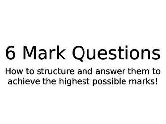 OCR GCSE PE New Spec 2016 - How to answer 6 mark questions using AO's