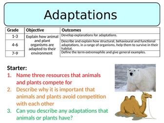 NEW AQA GCSE Trilogy (2016) Biology – Adaptations