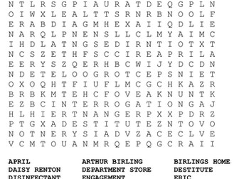 An Inspector Calls Word Search