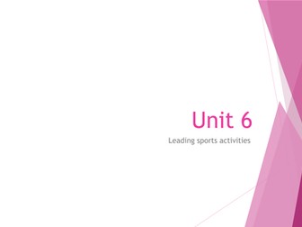 Btec Sport - Unit 6 Assignment task sheet help
