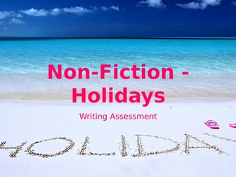 Holiday Non-Fiction SoW - 10 lessons worth with AQA Language skills