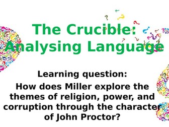 John Proctor's Use of Language (The Crucible)