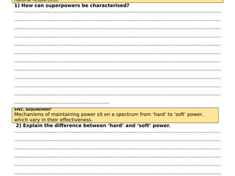 Edexcel A Level Superpowers Understanding Checker