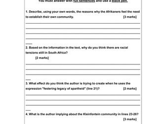 Practice exams for Edexcel IGCSE English Lit and English B