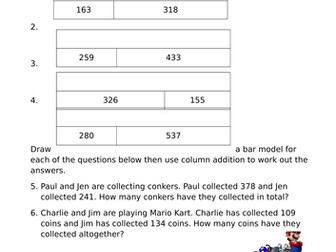 Y3 3 digit column addition with exchanging