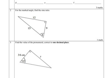 Trigonometry Year 10 Intermediate NSW