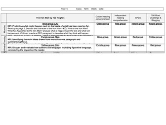 The Iron Man Guided Reading KS2