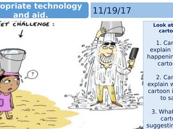 Sustainable development : Water aid