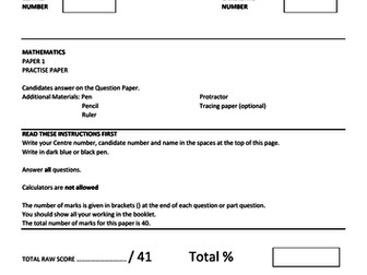 Practise Paper 1 Cambridge Primary Checkpoint