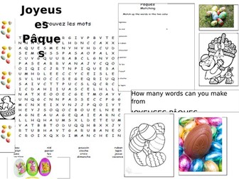 French Easter worksheet