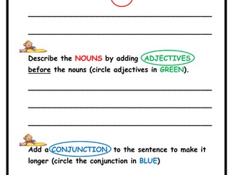 Improve a Sentence - Worksheets