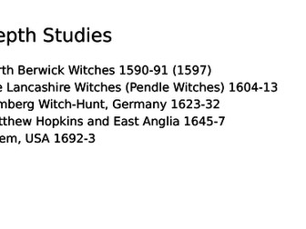 Witchcraze North Berwick witch trials - context