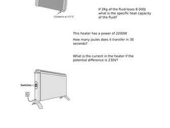 AQA Physics Paper 1 revision worksheet