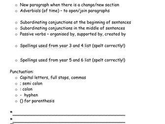 Journey to Jo'burg Writing Opportunities and Assessments (including a slow write)