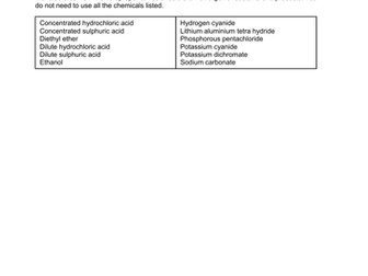 6 mark organic chemistry synthesis questions