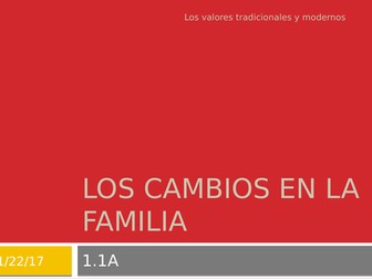 los valores tradicionales y modernos