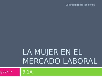 La igualdad de los sexos