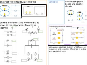 KS3 core practical- series and parallel