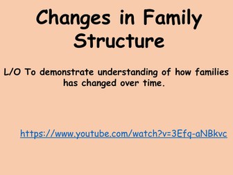 Changes to family structure over time