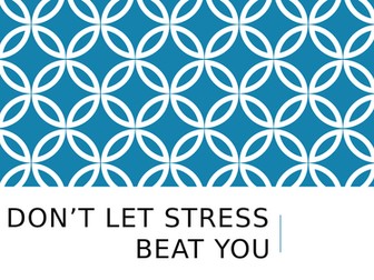 Year 12/13 (Sixth Form) Tutor time - dealing with stressful situations