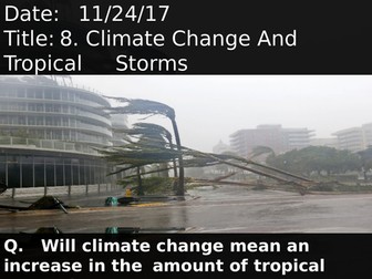 8. Climate Change And Tropical Storms