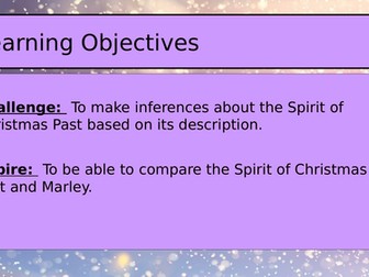 Comparing Marley and The Spirit of Christmas Past