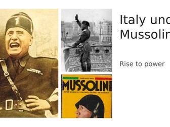 Mussolini Rise to Power