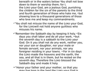 God as the lawgiver and Judge