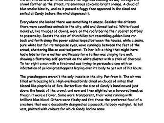 A COVER LESSON / ONE OFF CREATIVE WRITING LESSON