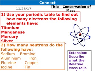 Mass Number & Conservation of Mass