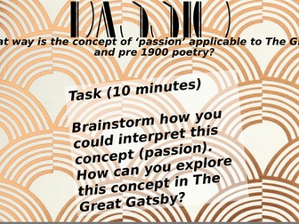 Passion and Desire in The Great Gatsby