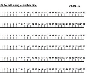 Differentiated Year 3/4 addition and subtraction - number line and column