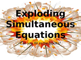 Exploding Simultaneous Equations