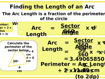 Arc Length Formula and Example