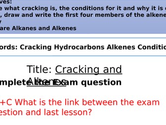 Cracking and Alkenes