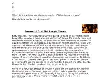 Discourse Markers in Descriptive Writing -  GCSE English Language