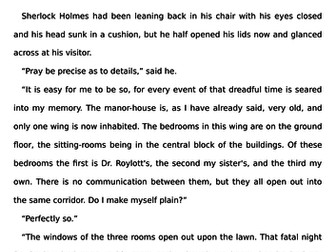 The Adventure of the Speckled Band