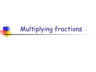 Multiplying fractions.